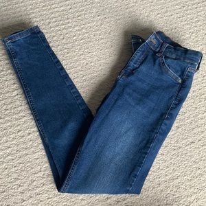 Topshop Blue Skinny Jeans